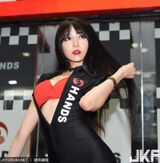 Lee En-hye Lee Eun Hye Car Exhibition Shrewd Imitation Exhibition Russia S-class Beauty Person's Yikai Nosebleed