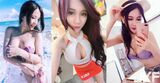 夏日的最美風景！超火辣爆乳JKF女郎「Gogo狗狗」 比基尼快掉下來啦... (12P)