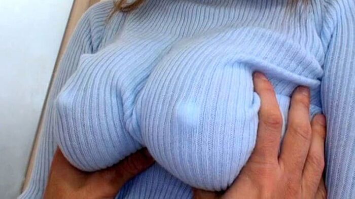 Nipple Pocchin seen from the top of the clothes is more erotic than naked matter www No bra nipples stand with tsun Nipples Picture Collection www! w[80 sheets] 2th image