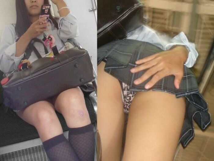 72 JK erotic images holding down skirts I tried to collect high school girls who are trying not to panchira such as stairs, escalators, and forward bending 66th image