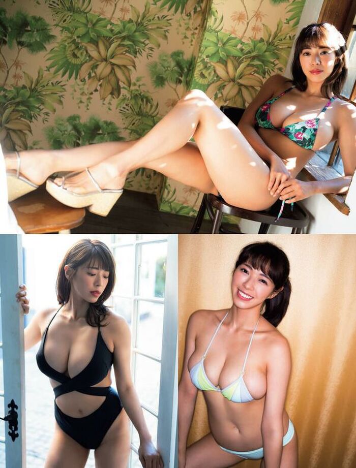 205 wachi minami erotic images! I tried collecting H cup semi nude and huge breasts swimsuit gravure 85th image
