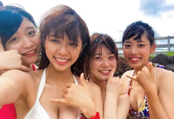 205 wachi minami erotic images! I tried collecting H cup semi nude and huge breasts swimsuit gravure 94th image