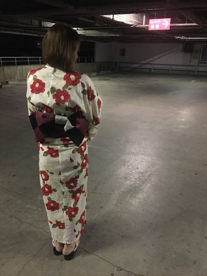 【Exposure】Parking area, so amateur women taking off 34th image