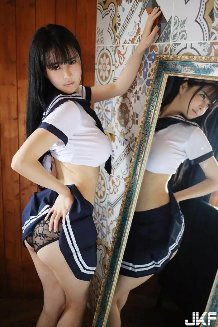 Longing for Akane Hajine buttocks white white clothes big 20th image