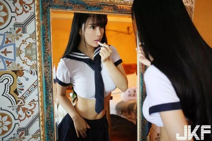 Longing for Akane Hajine buttocks white white clothes big 6th image