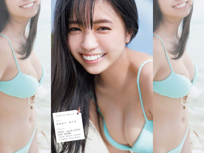 Yoshino Tsubaki Black Hair Short 21-Year-Old Is The First Gravure 17th image