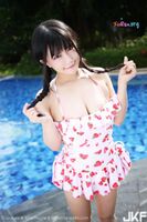 [MyGirl] Mao Haku milk large wave sister Choi Divergeisha-nada powder color renyu 裝靚靚 rei bi-ying
