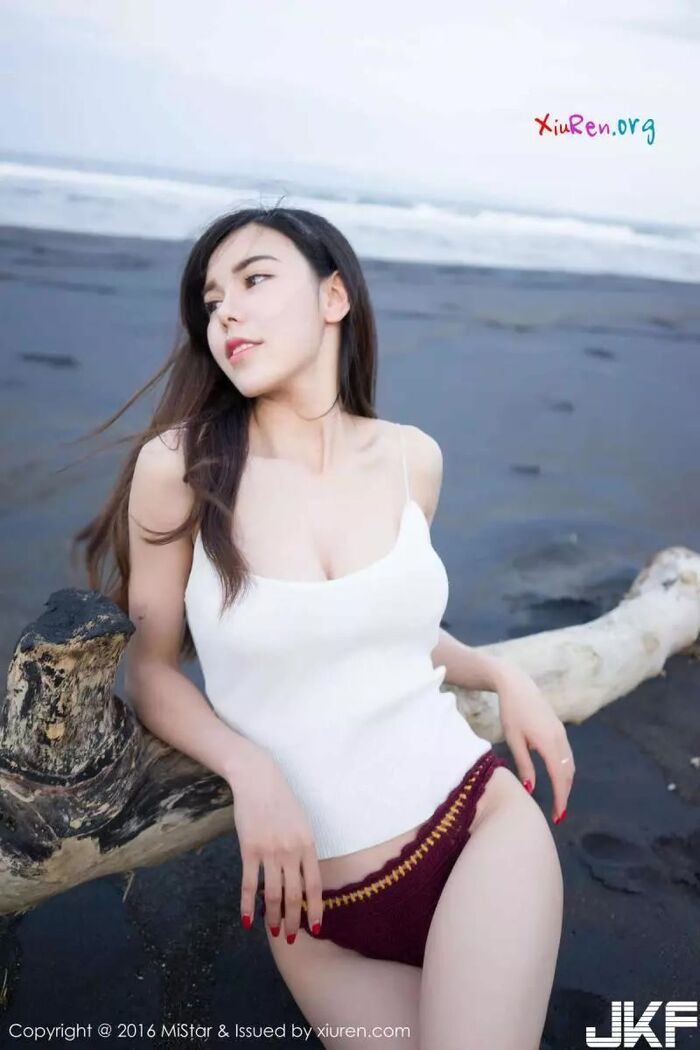 [MiStar魅妍社]凹凸有致撩人骨感辣模沈佳熹(星辰)沙灘風情泳衣藝術照 12th image
