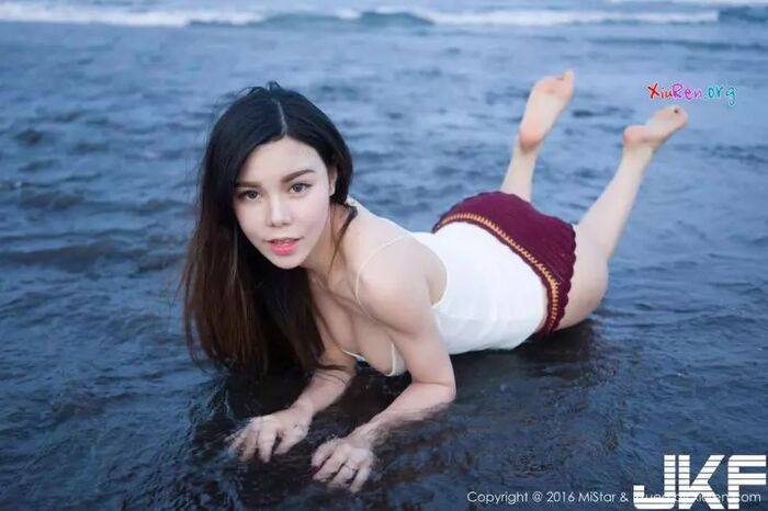 [MiStar魅妍社]凹凸有致撩人骨感辣模沈佳熹(星辰)沙灘風情泳衣藝術照 31th image