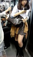 JK voyeur images standing on the train 72 photos! I collected healthy raw feet and panchira from beautiful legs to whips